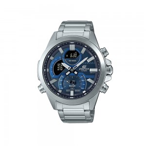 Casio Edifice ECB-30D-2A Silver Stainless Steel Band Men Watch