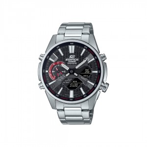 Casio Edifice ECB-S100D-1A Silver Stainless Steel Band Men Watch