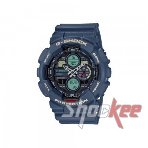 Casio G-Shock GA-140-2A Blue Resin Band Men Sports Watch
