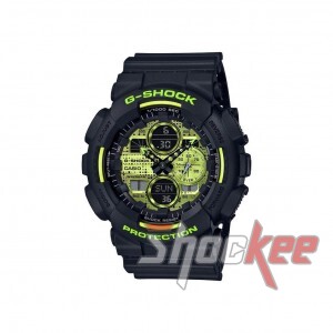 Casio G-Shock GA-140DC-1A Black Resin Band Men Sports Watch
