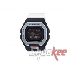 Casio G-Shock GBX-100-7 White Resin Band Men Sports Watch