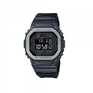 Casio G-Shock GMW-B5000MB-1 Black Stainless Steel Band Men Sports Watch