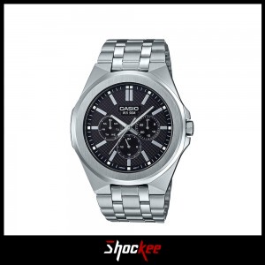 Casio General MTP-SW330D-1A Silver Stainless  Steel Band Men Watch 