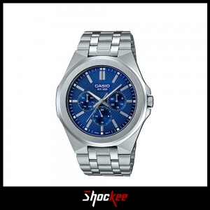 Casio General MTP-SW330D-2A Silver Stainless Steel Band Men Watch