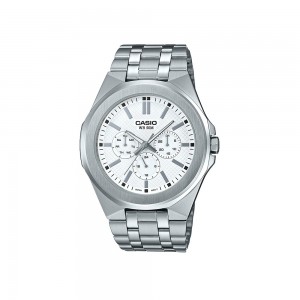 Casio General MTP-SW330D-7A Silver Stainless Steel Band Men Watch