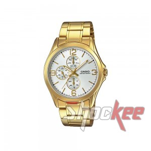 Casio General MTP-V301G-7A Gold Stainless Steel Band Men Watch